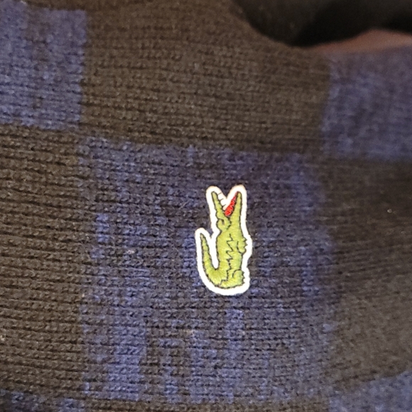 LACOSTE LIVE check wool knit jacket - Picture 8 of 13